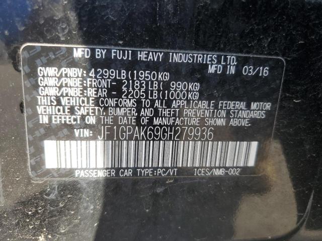 2016 SUBARU IMPREZA LI JF1GPAK69GH279936