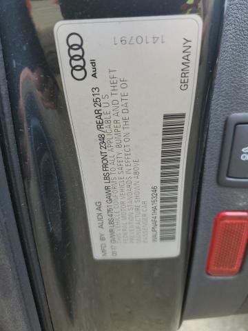 2017 AUDI A4 PREMIUM WAUPNAF41HA153246