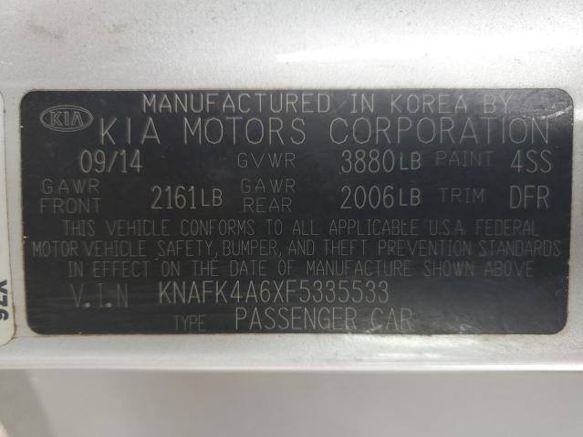 2015 KIA FORTE LX - KNAFK4A6XF5335533