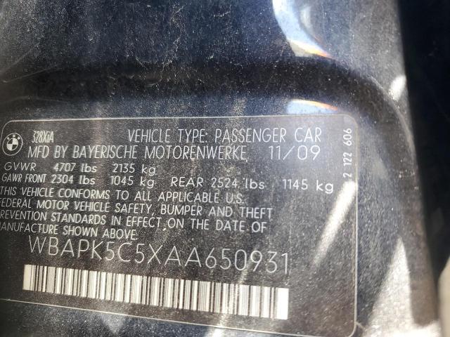 2010 BMW 328 XI SUL - WBAPK5C5XAA650931