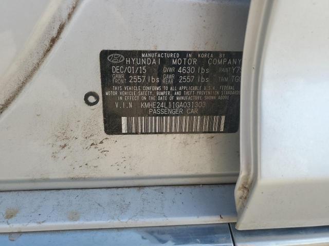 2016 HYUNDAI SONATA HYBRID KMHE24L11GA031303