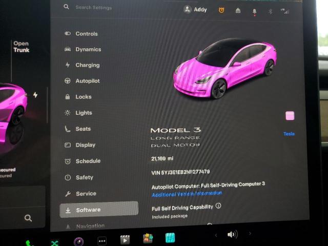 2022 TESLA MODEL 3 5YJ3E1EB2NF277479