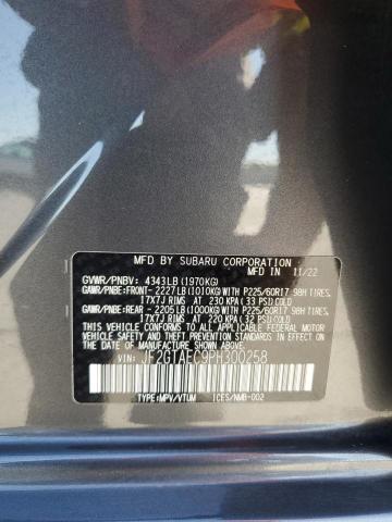 2023 SUBARU CROSSTREK JF2GTAEC9PH300258