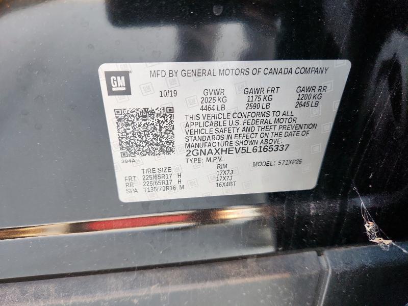 2020 CHEVROLET EQUINOX LS 2GNAXHEV5L6165337