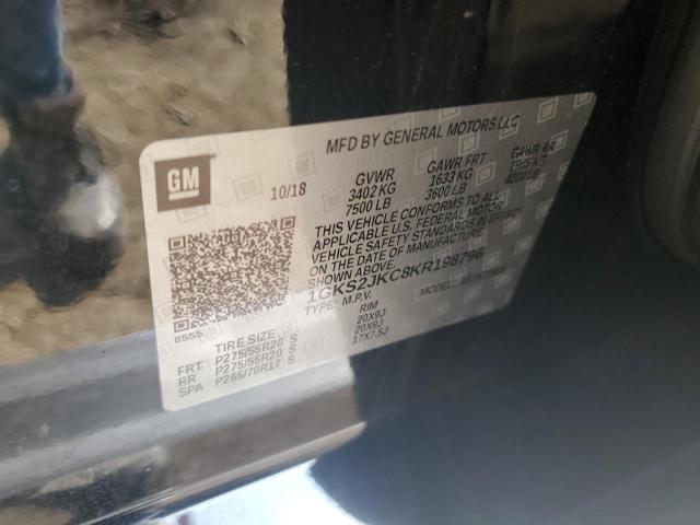 2019 GMC YUKON XL K 1GKS2JKC8KR198796