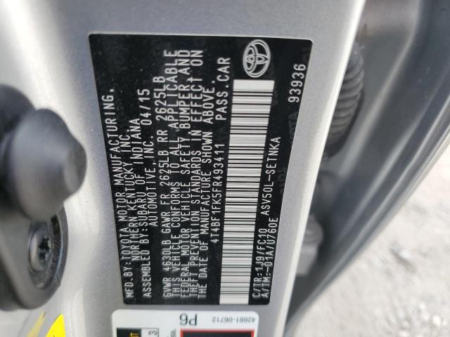 2015 TOYOTA CAMRY LE - 4T4BF1FK5FR493411