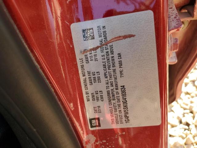 2016 BUICK VERANO SPO - 1G4PW5SK0G4183634