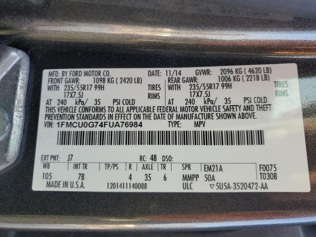 2015 FORD ESCAPE SE - 1FMCU0G74FUA76984