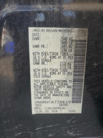 2018 NISSAN FRONTIER S 1N6AD0EV7JN720619