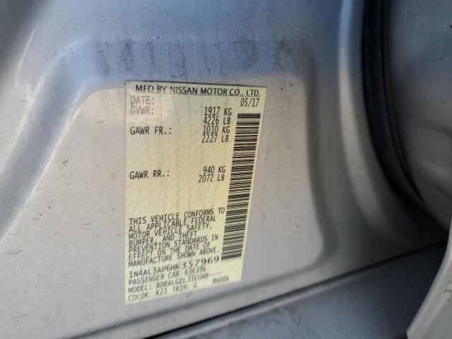 2017 NISSAN ALTIMA 2.5 - 1N4AL3AP6HN357969