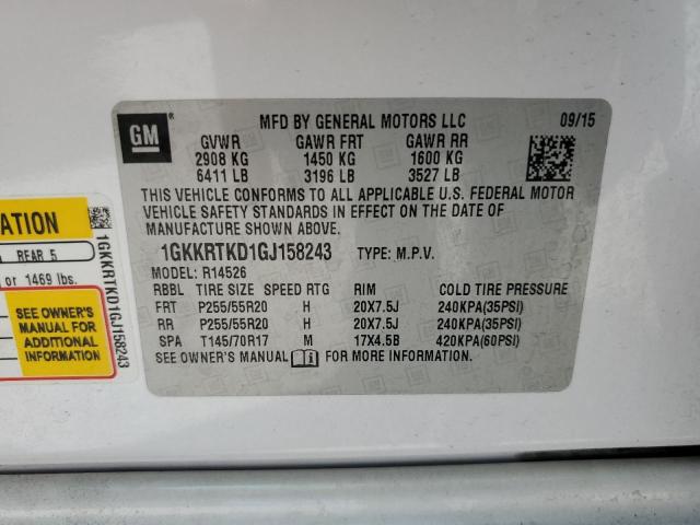 2016 GMC ACADIA DEN 1GKKRTKD1GJ158243
