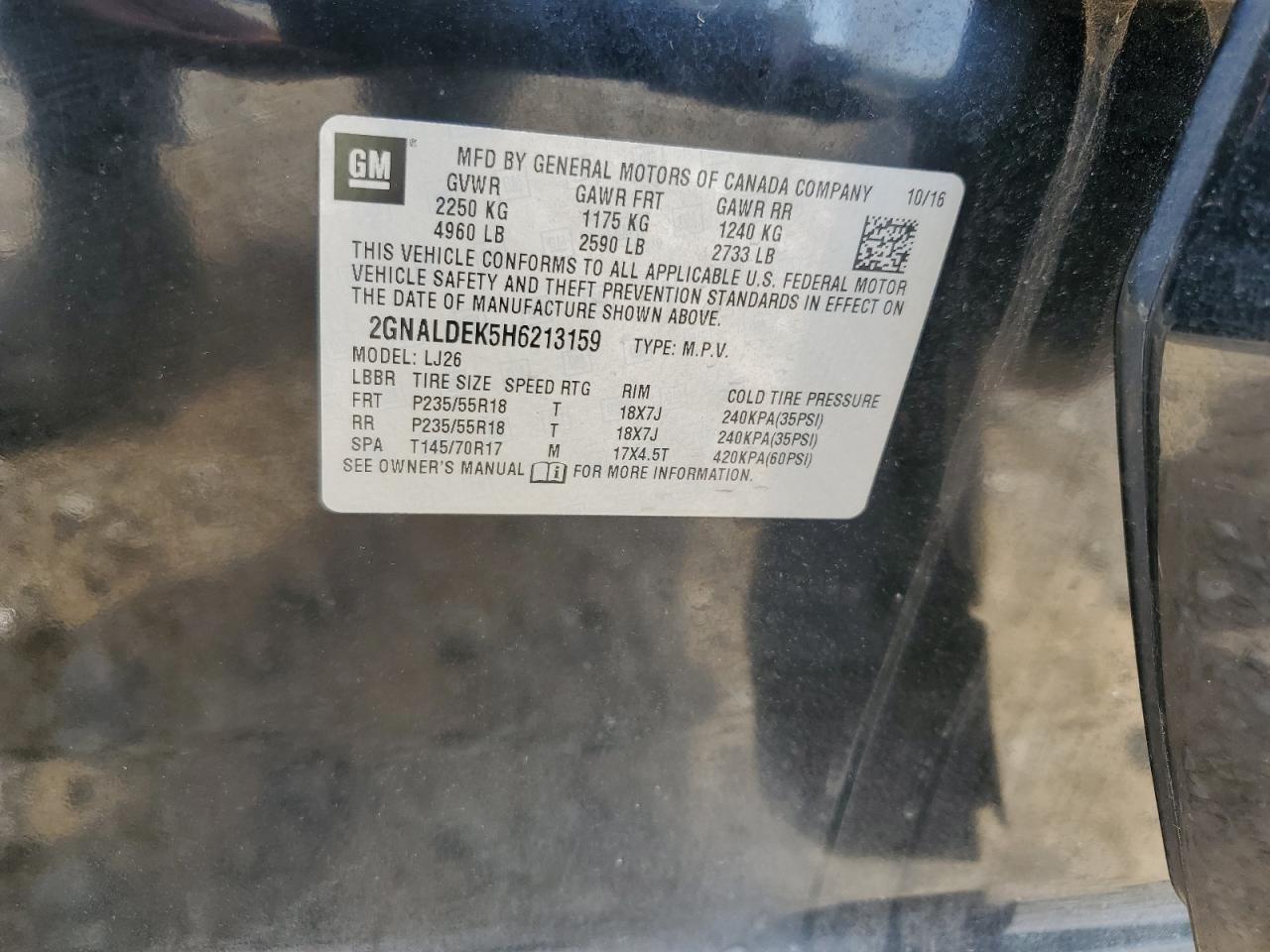 CHEVROLET EQUINOX PREMIER