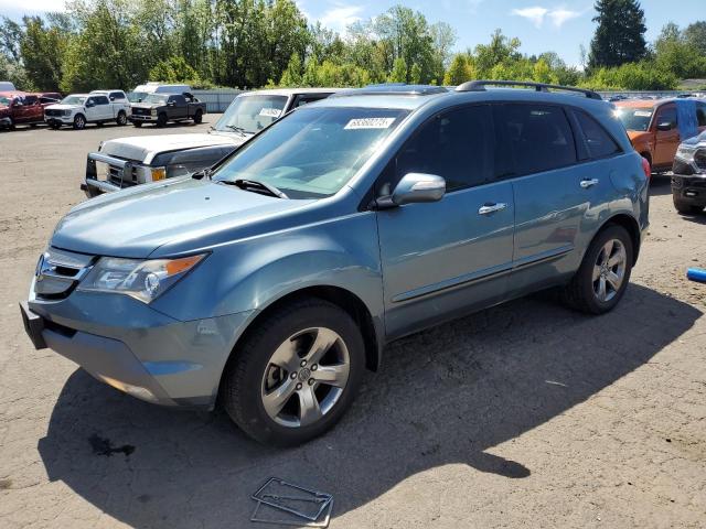 ACURA MDX SPORT 2008 blue  gas 2HNYD288X8H539708 photo #1