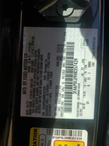 2017 FORD FUSION SE HYBRID 3FA6P0LU9HR357439