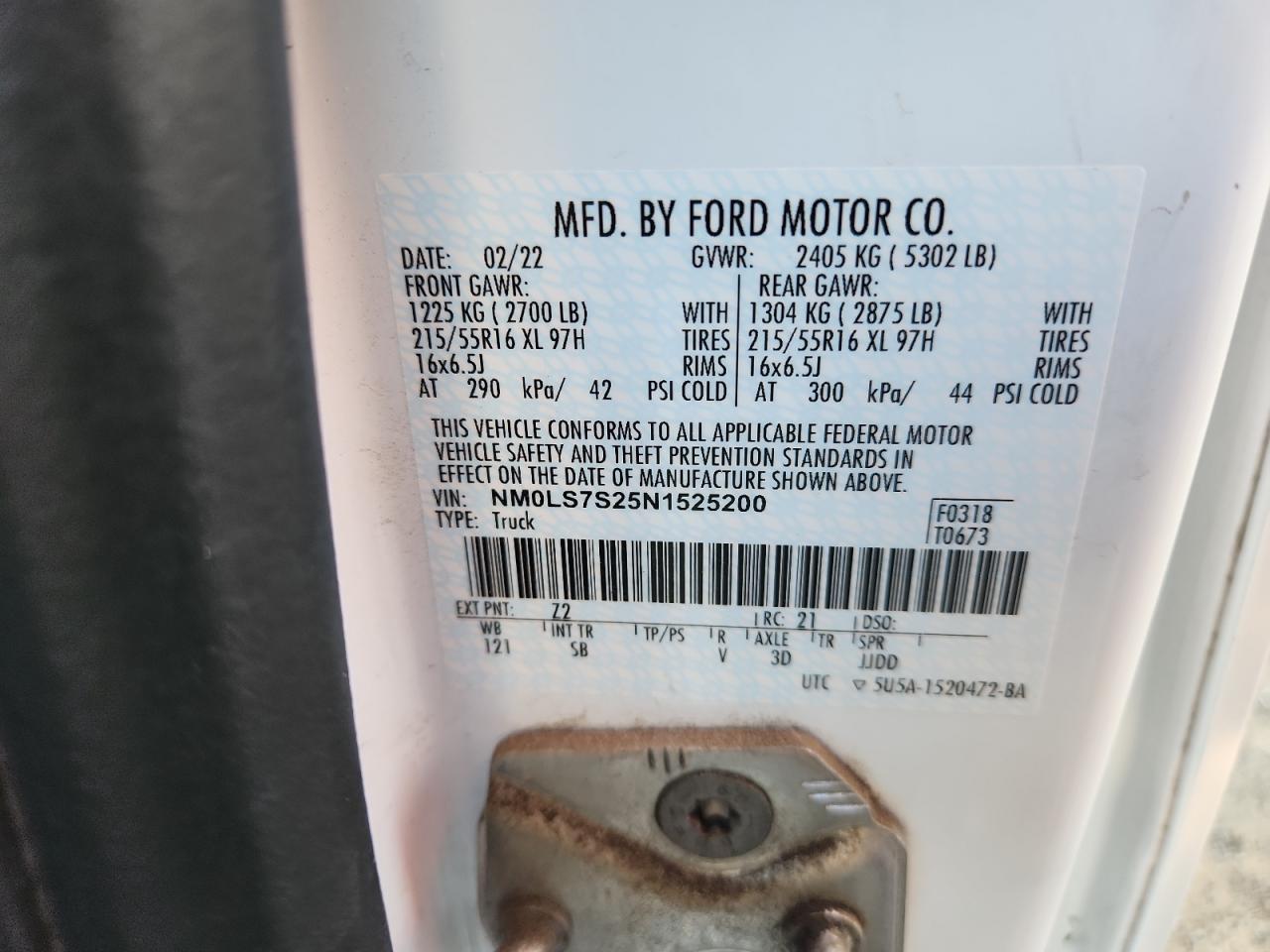 FORD TRANSIT CONNECT XL