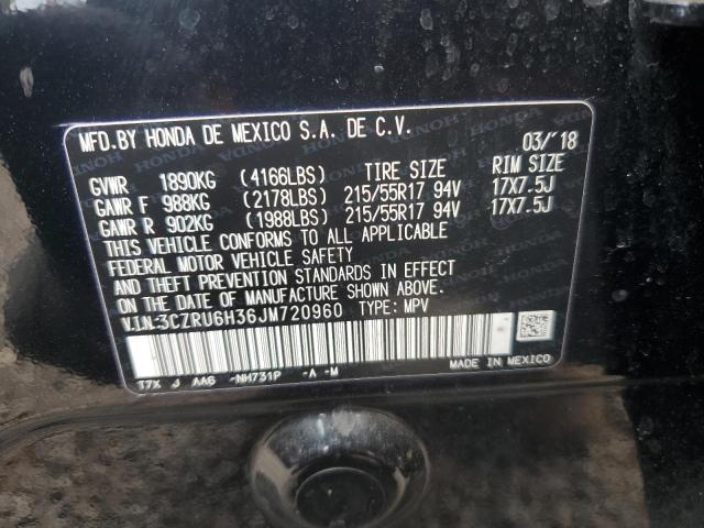 2018 HONDA HR-V LX 3CZRU6H36JM720960