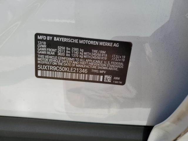 2019 BMW X3 XDRIVE3 - 5UXTR9C50KLE21346