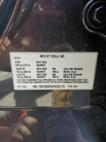 2024 TESLA MODEL Y 7SAYGDEE5RA302179