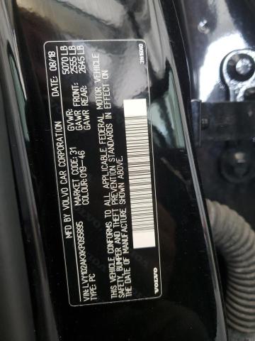 2019 VOLVO S90 T5 MOM LVY102AKXKP095895