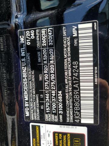 2020 MERCEDES-BENZ GLE 580 4MATIC 4JGFB8GB9LA174248