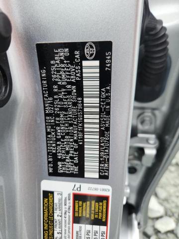 2016 TOYOTA CAMRY LE 4T1BF1FK1GU579648