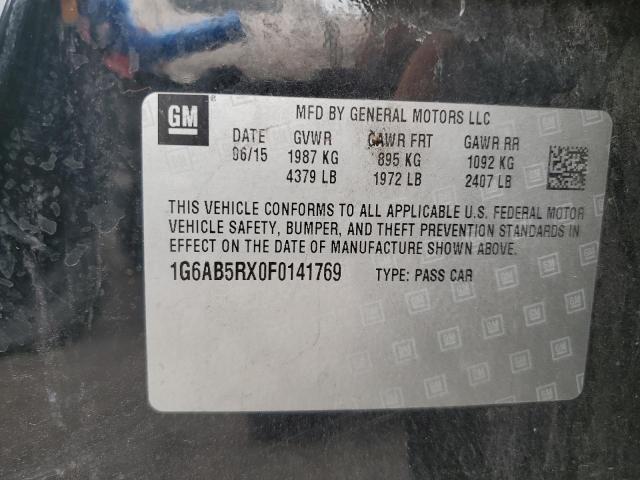 2015 CADILLAC ATS LUXURY 1G6AB5RX0F0141769