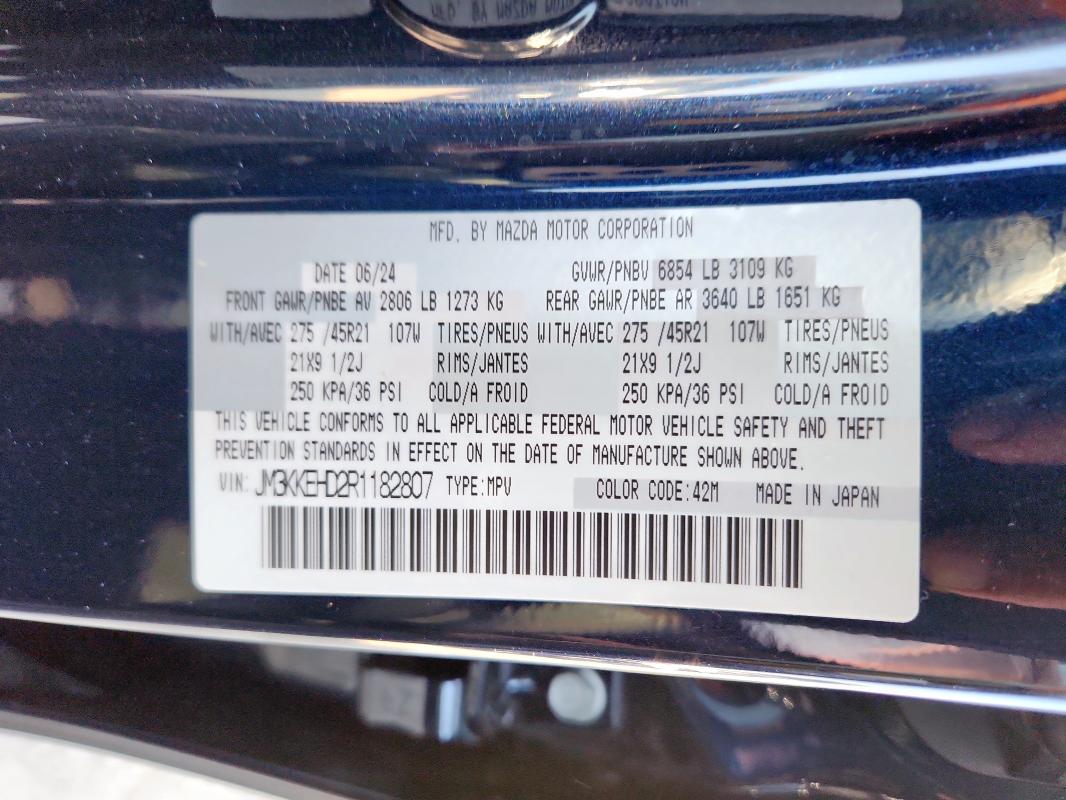 2024 MAZDA CX-90 PREM - JM3KKEHD2R1182807