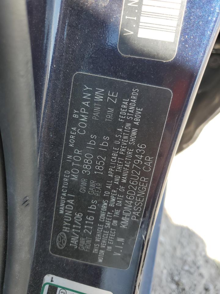 Lot #3308282155 2006 HYUNDAI ELANTRA GLS