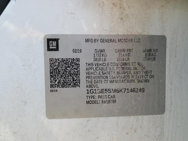 2019 CHEVROLET CRUZE LT - 1G1BE5SM6K7146249
