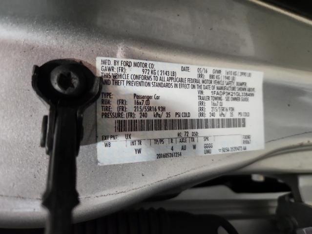 2016 FORD FOCUS SE - 1FADP3K21GL338499