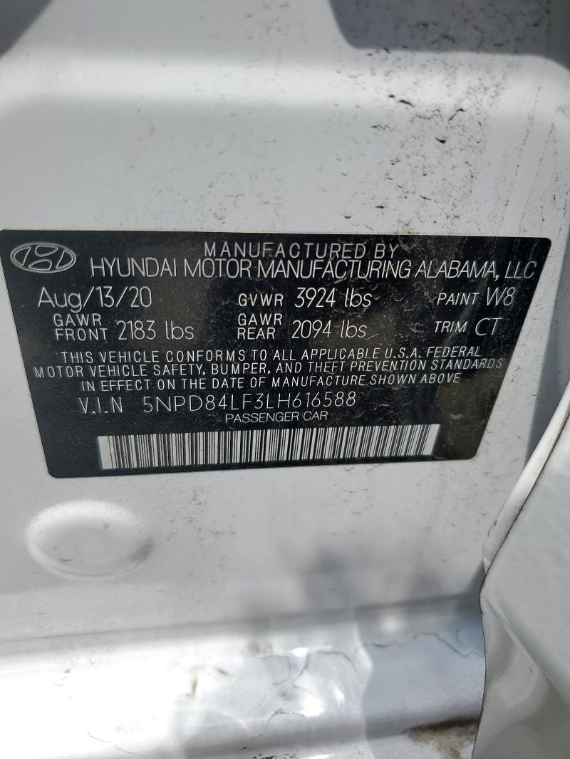2020 HYUNDAI ELANTRA SE - 5NPD84LF3LH616588