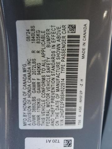 2025 HONDA CIVIC SPOR 2HGFE2F56SH522514