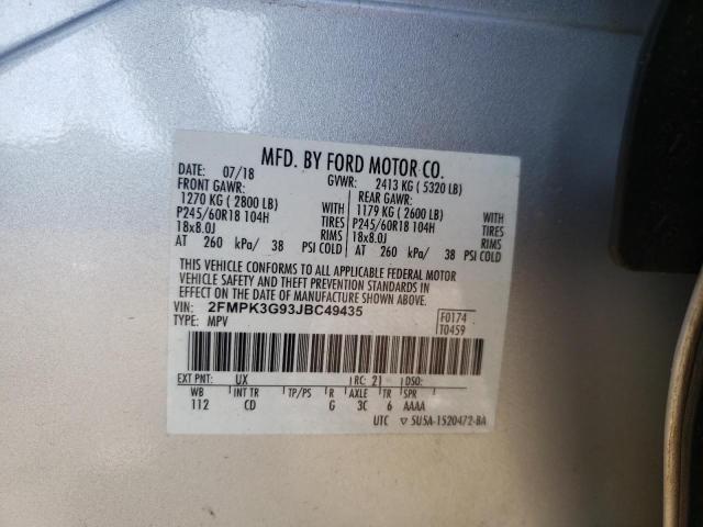 2018 FORD EDGE SE 2FMPK3G93JBC49435