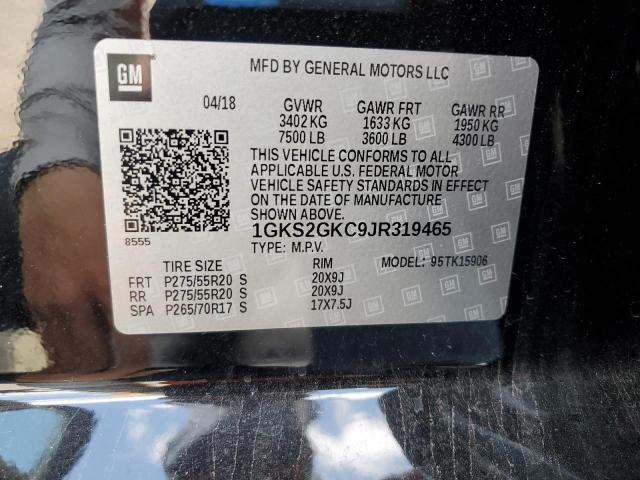 2018 GMC YUKON XL K1500 SLT 1GKS2GKC9JR319465