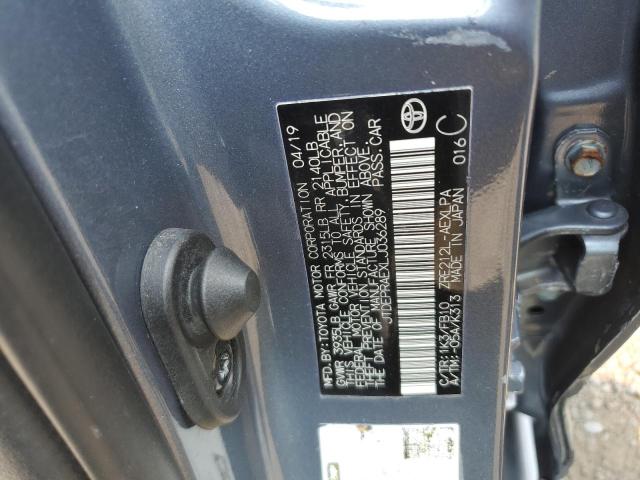 2020 TOYOTA COROLLA LE #3223306330