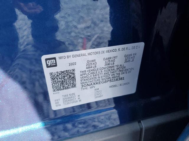 2023 CHEVROLET EQUINOX LT 3GNAXKEG8PS116381