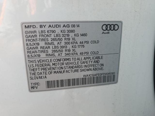 2015 AUDI Q7 PREMIUM WA1CGAFE0FD006085