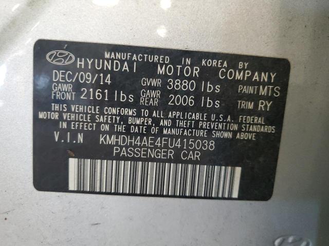 2015 HYUNDAI ELANTRA SE - KMHDH4AE4FU415038