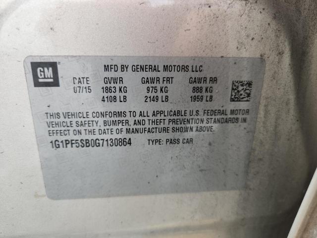 2016 CHEVROLET CRUZE LIMI - 1G1PF5SB0G7130864