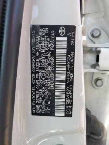 2015 TOYOTA PRIUS C JTDKDTB33F1099549