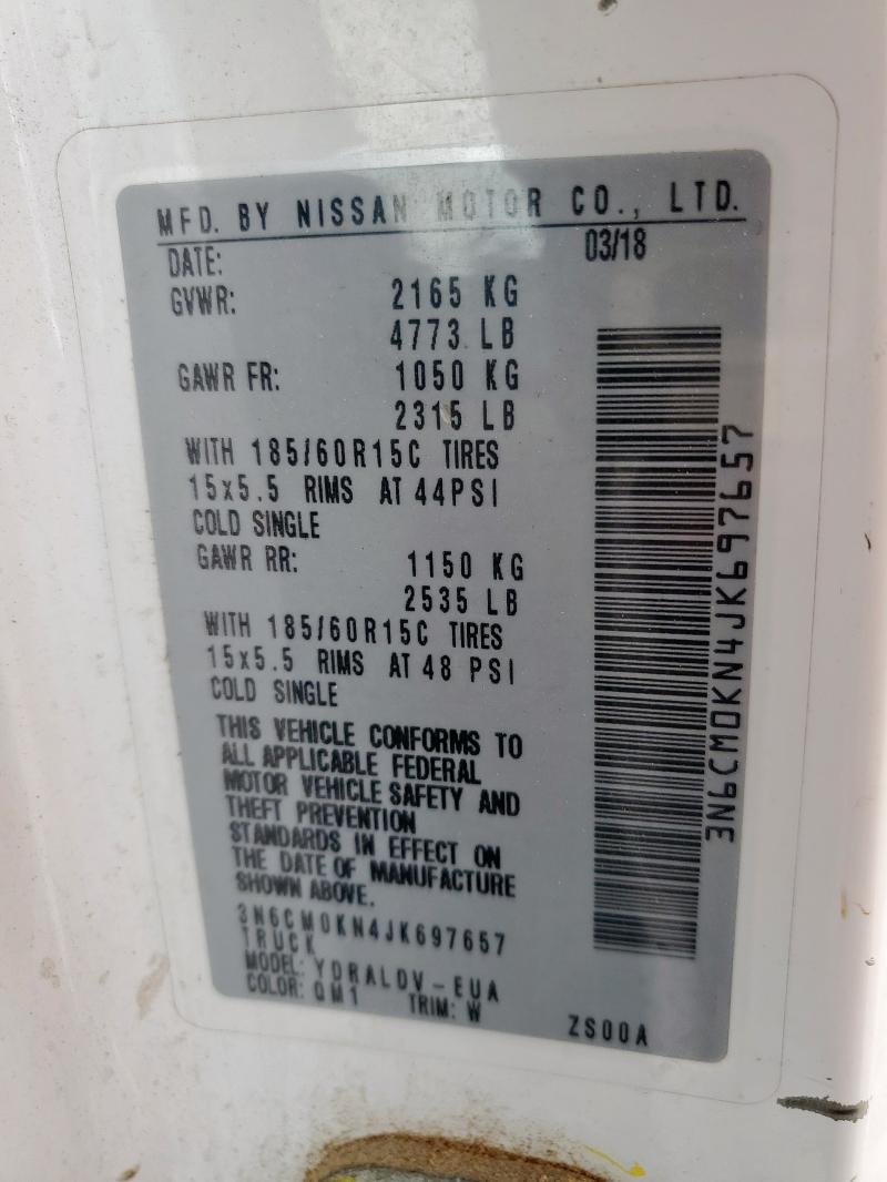 2018 NISSAN NV200 2.5S - 3N6CM0KN4JK697657