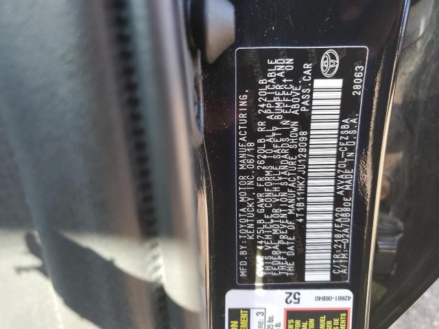 2018 TOYOTA CAMRY L 4T1B11HK7JU129098