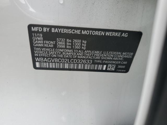 2020 BMW M850XI WBAGV8C02LCD32633