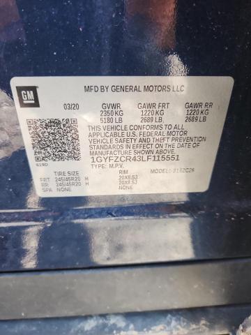2020 CADILLAC XT4 PREMIUM LUXURY 1GYFZCR43LF115551