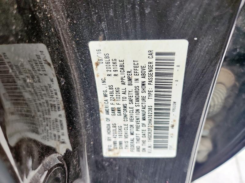 2017 HONDA ACCORD LX 1HGCR2F33HA062385