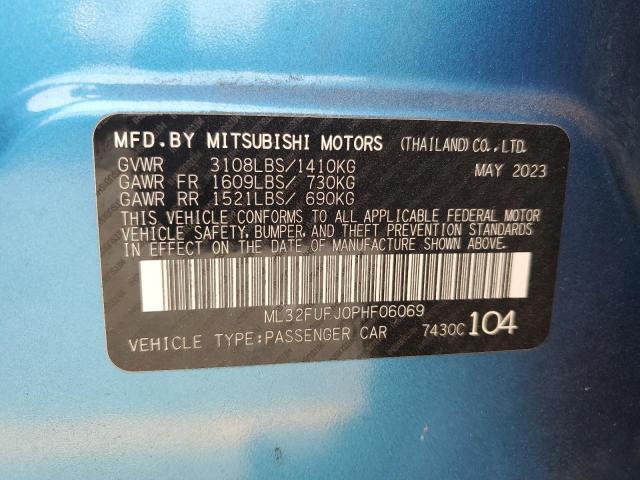 2023 MITSUBISHI MIRAGE G4 ES ML32FUFJ0PHF06069