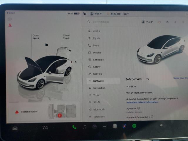 2023 TESLA MODEL 3 - 5YJ3E1EA6PF548800