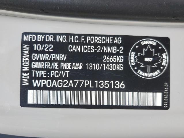 2023 PORSCHE PANAMERA GTS WP0AG2A77PL135136