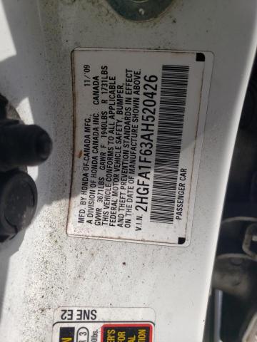 2010 HONDA CIVIC LX-S - 2HGFA1F63AH520426