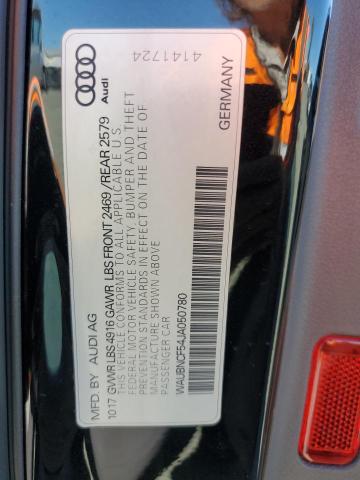 2018 AUDI A5 PREMIUM WAUBNCF54JA050780